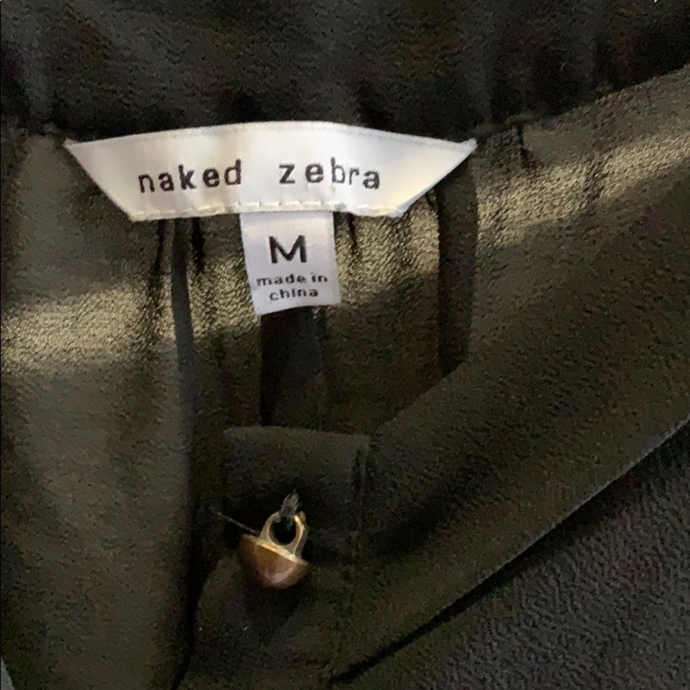 Black button up blouse - Picture 3 of 5